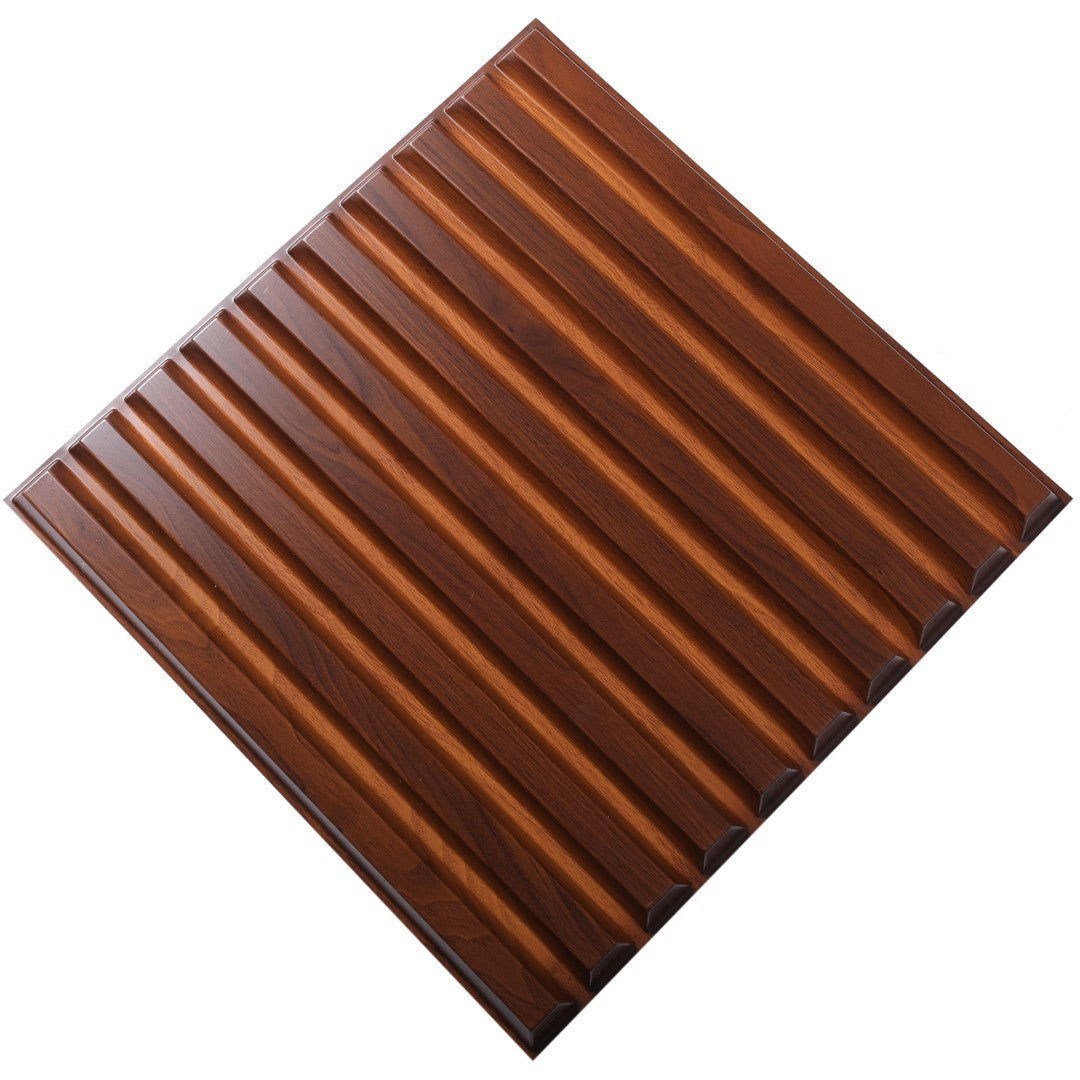 ISL 3Dウォールパネル(PVC製・難燃仕様) ウォールナット