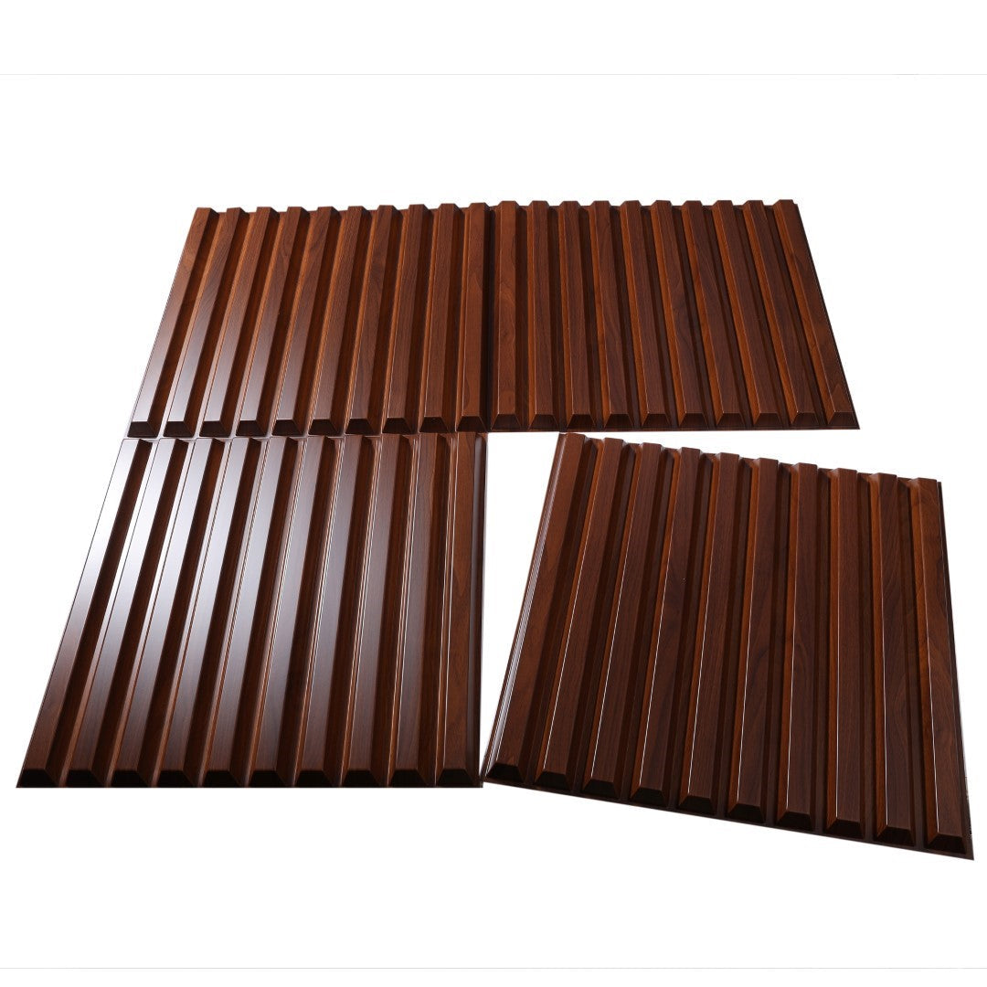 ISL 3Dウォールパネル(PVC製・難燃仕様) ウォールナット