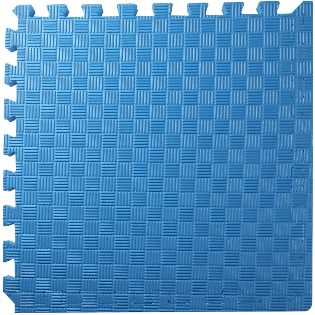 ISL スポーツマット 26mm特厚ジョイントタイプ ブルー リバーシブル 50×50cm サイドパーツ付