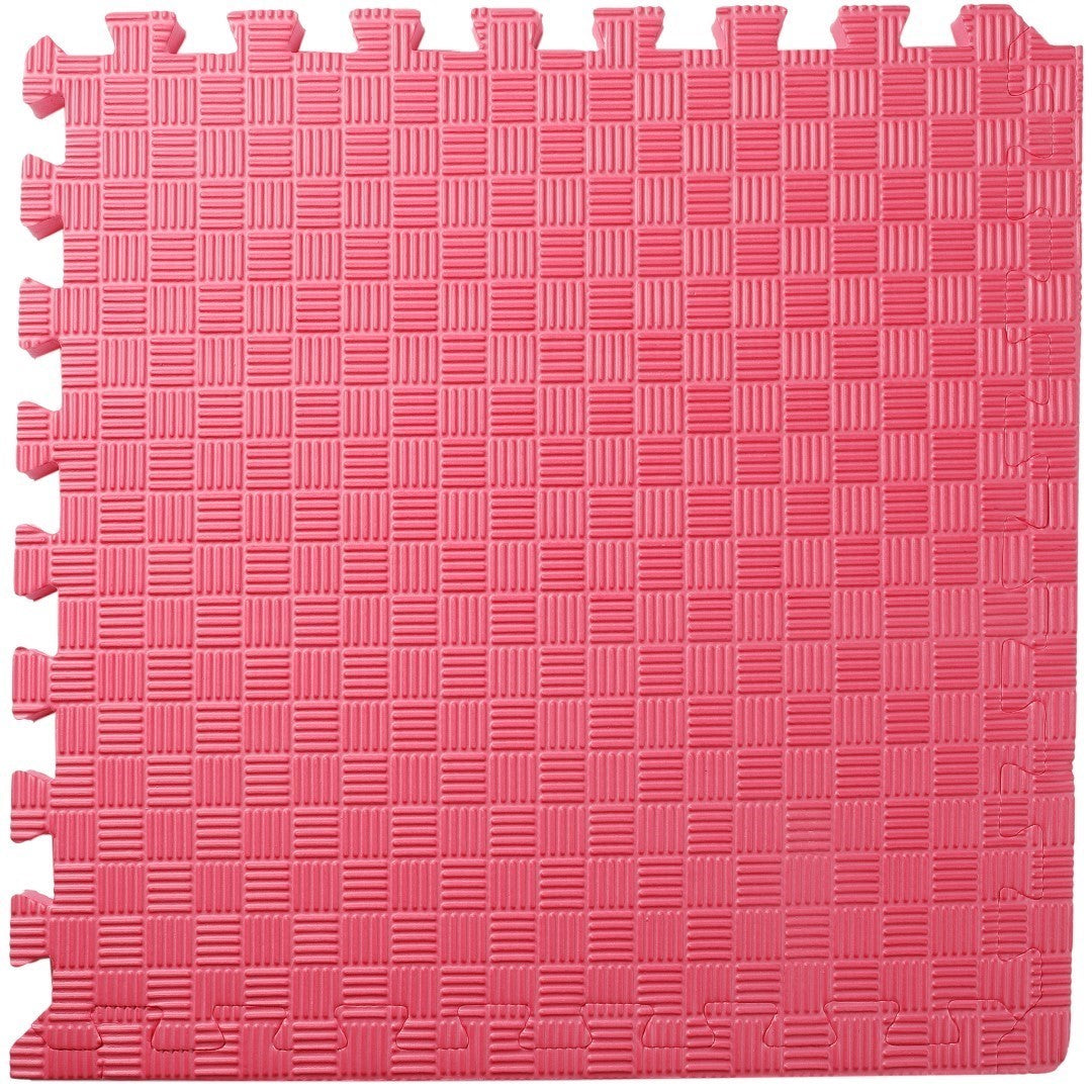 ISL スポーツマット 26mm特厚ジョイントタイプ レッド リバーシブル 50×50cm サイドパーツ付