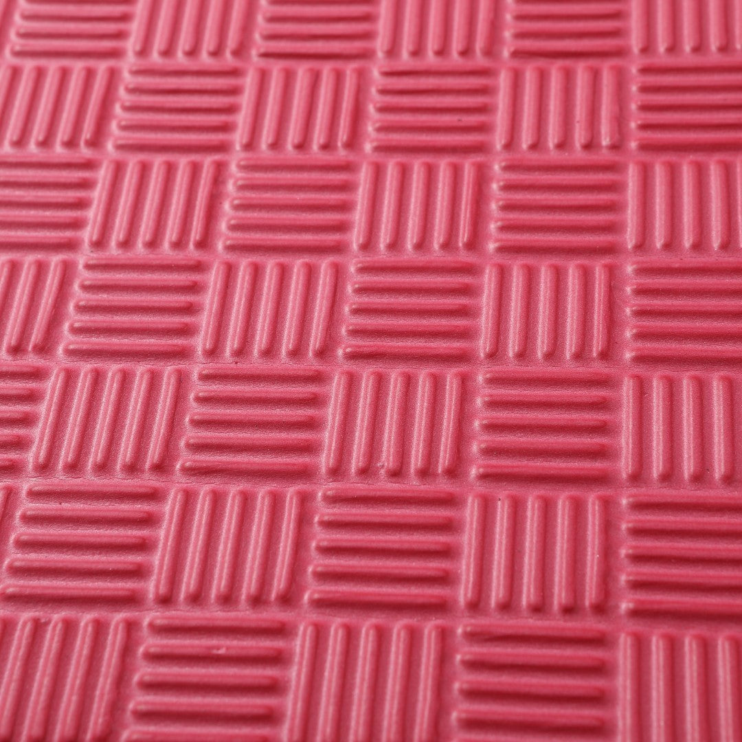 ISL スポーツマット 26mm特厚ジョイントタイプ レッド リバーシブル 50×50cm サイドパーツ付