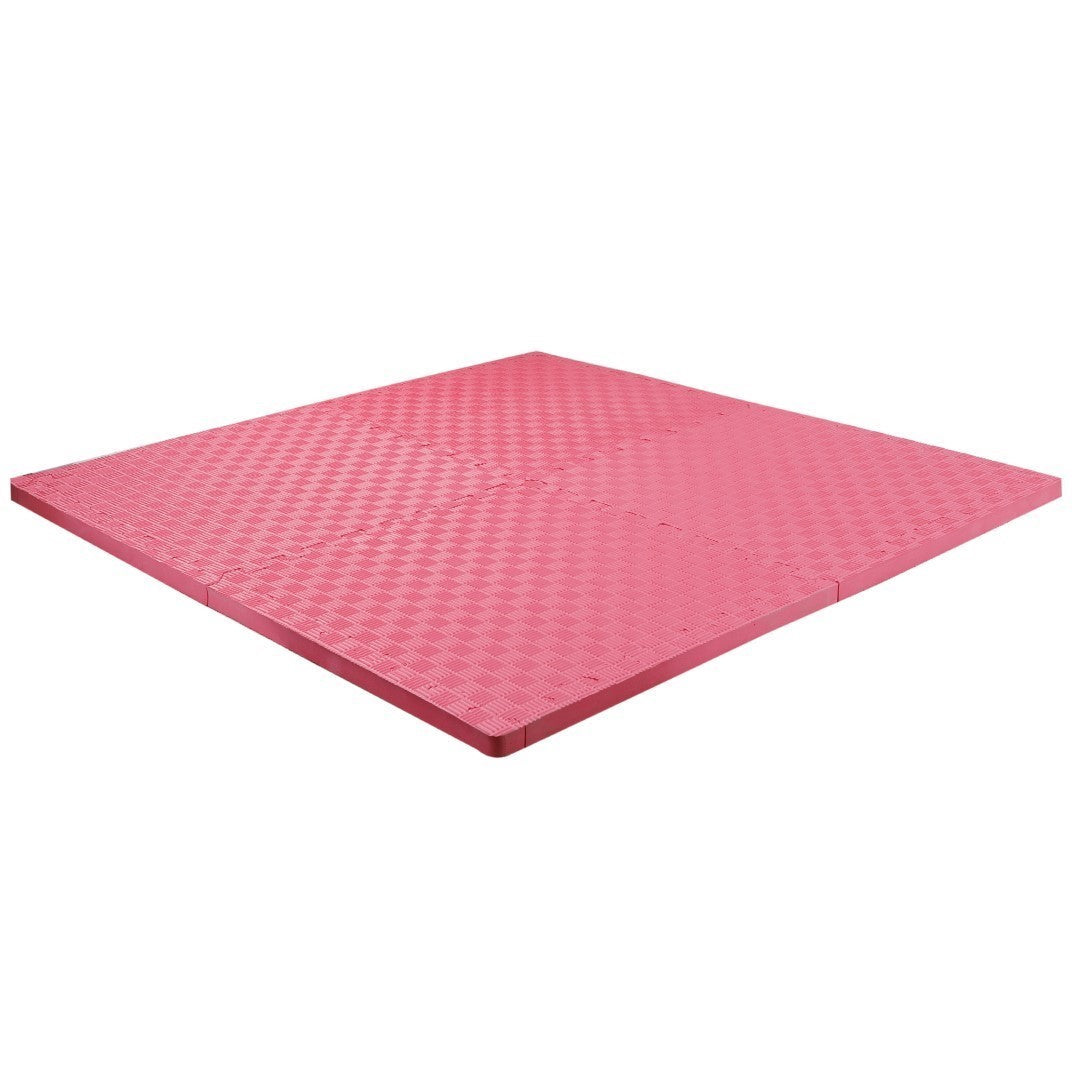 ISL スポーツマット 26mm特厚ジョイントタイプ レッド リバーシブル 50×50cm サイドパーツ付