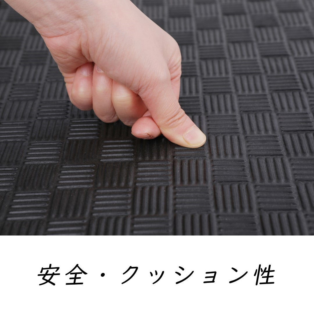 ISL スポーツマット 26mm特厚ジョイントタイプ グリーン リバーシブル 50×50cm サイドパーツ付