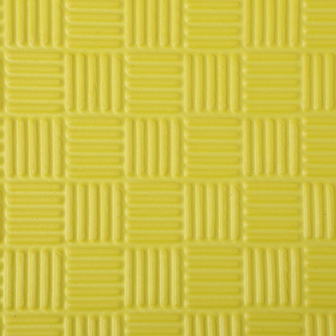 ISL スポーツマット 26mm特厚ジョイントタイプ イエロー リバーシブル 50×50cm サイドパーツ付