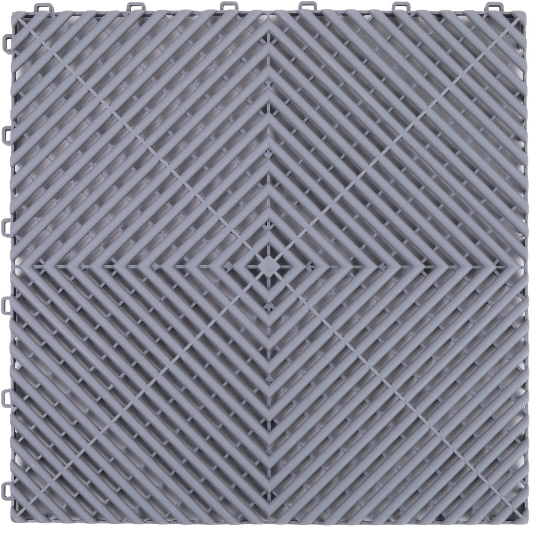 ISL ガレージタイル ラウンドタイプ グレー 40×40×1.8cm