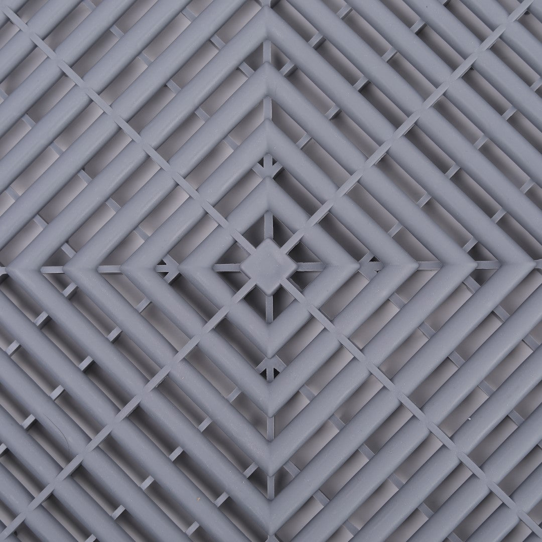 ISL ガレージタイル ラウンドタイプ グレー 40×40×1.8cm