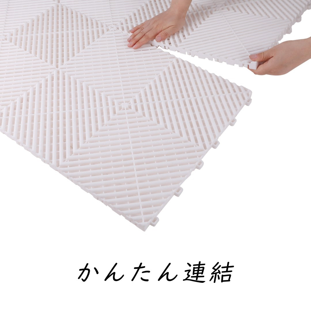 ISL ガレージタイル ラウンドタイプ ホワイト 40×40×1.8cm