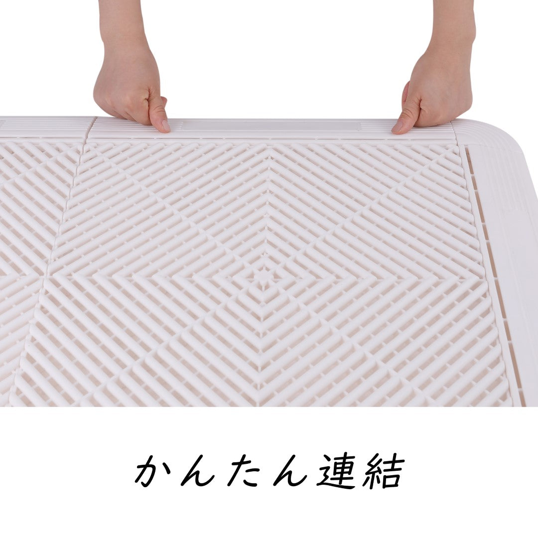 ISL ガレージタイル ラウンドタイプ ホワイト 40×40×1.8cm