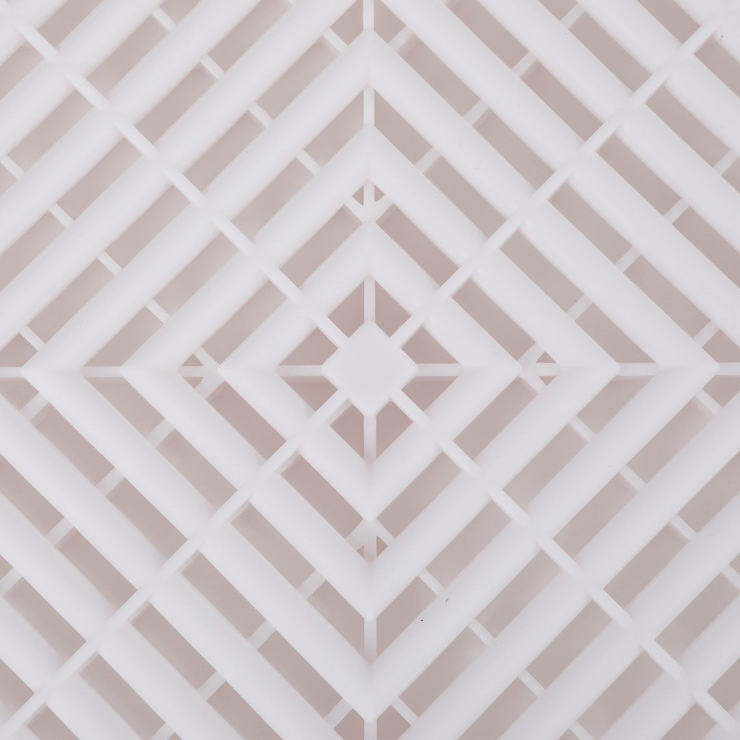 ISL ガレージタイル ラウンドタイプ ホワイト 40×40×1.8cm