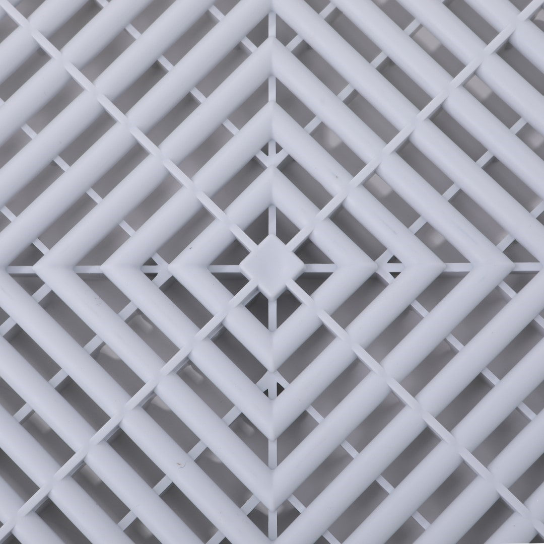 ISL ガレージタイル ラウンドタイプ ライトグレー 40×40×1.8cm