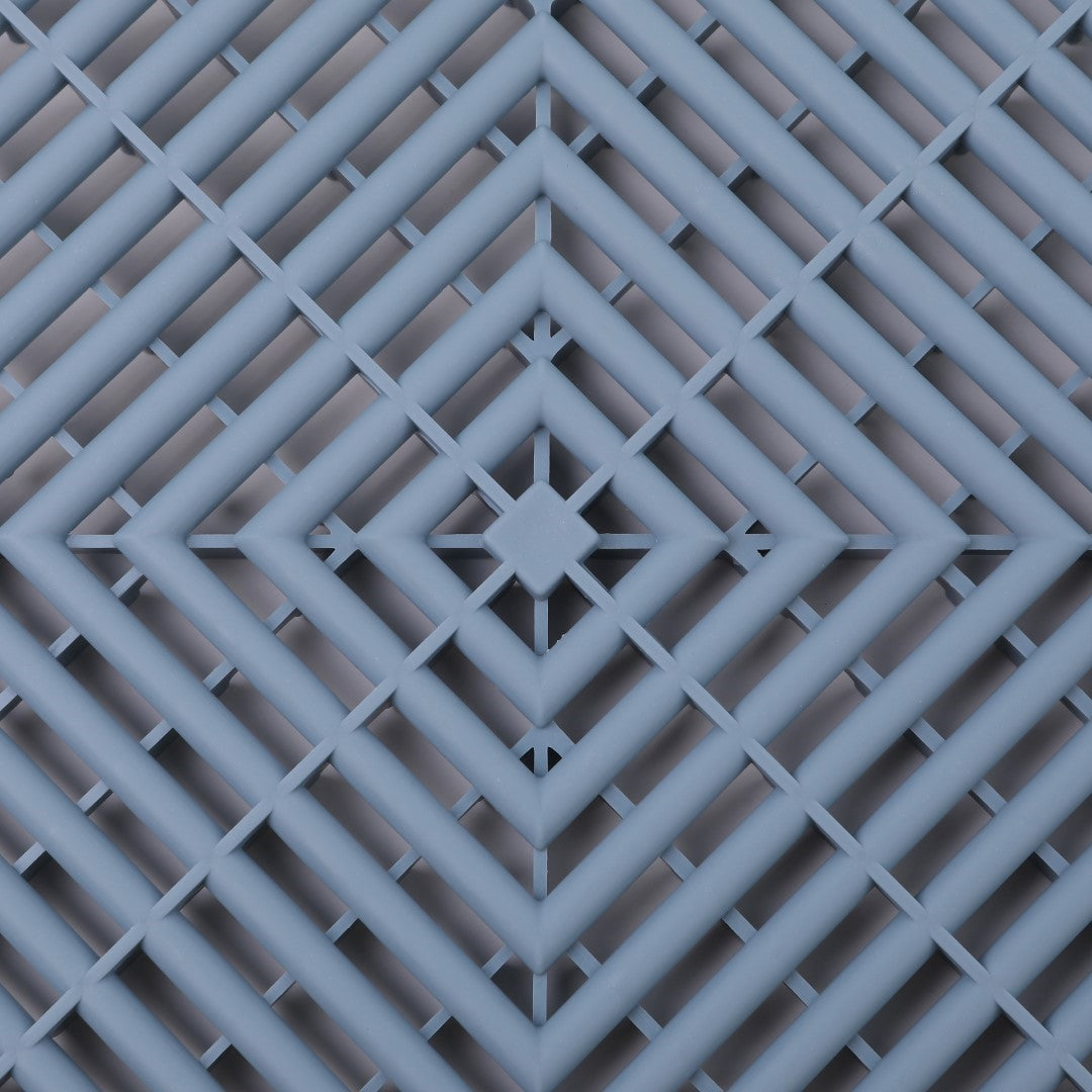 ISL ガレージタイル ラウンドタイプ ブルーグレー 40×40×1.8cm