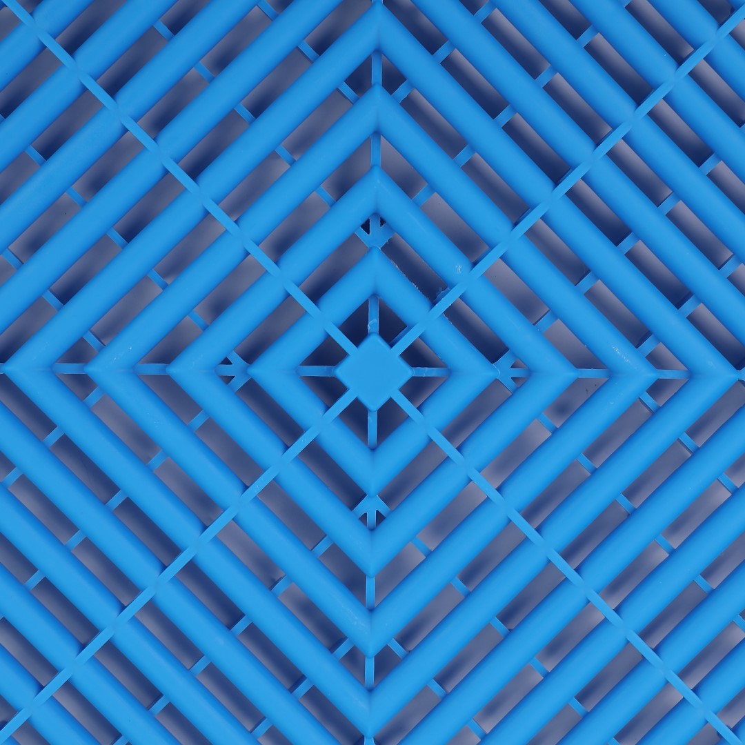 ISL ガレージタイル ラウンドタイプ ロイヤルブルー 40×40×1.8cm