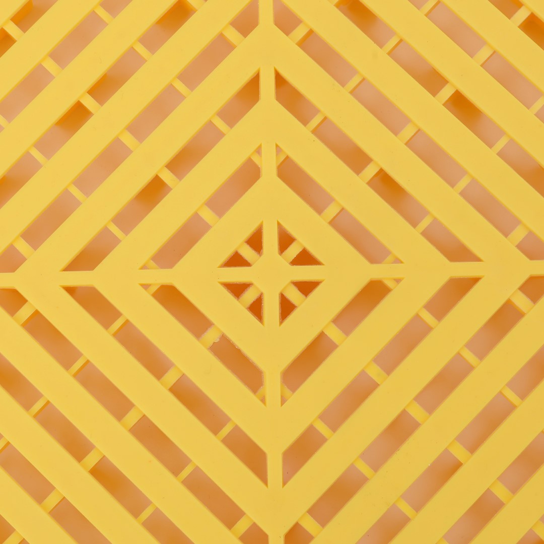 ISL ガレージタイル フラットタイプ イエロー 40×40×1.8cm