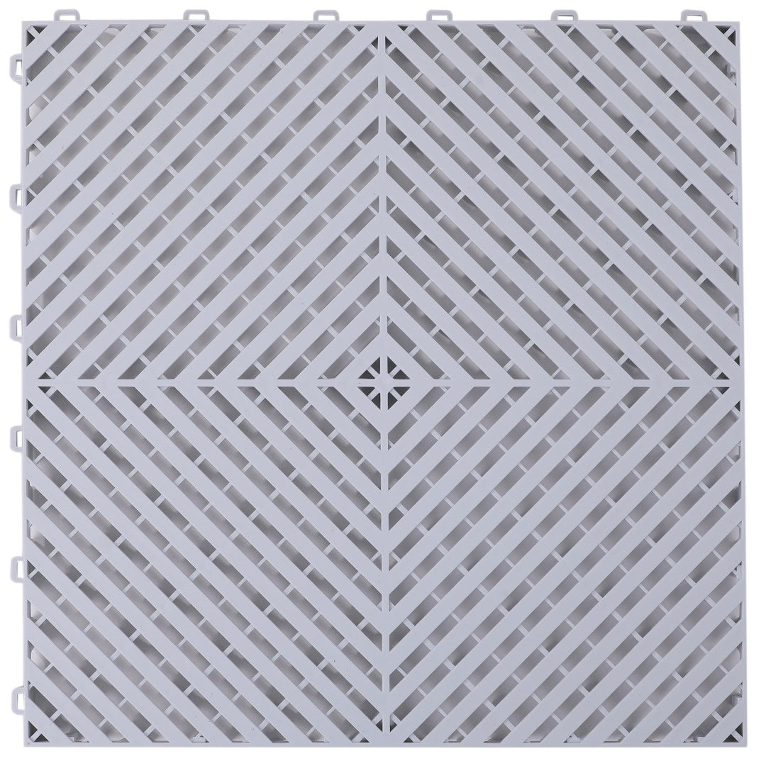 ISL ガレージタイル フラットタイプ ライトグレー 40×40×1.8cm