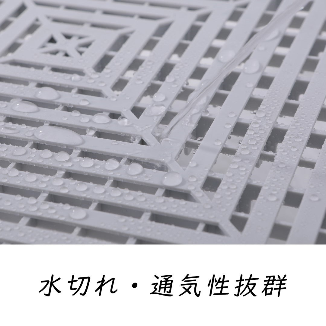 ISL ガレージタイル フラットタイプ ライトグレー 40×40×1.8cm
