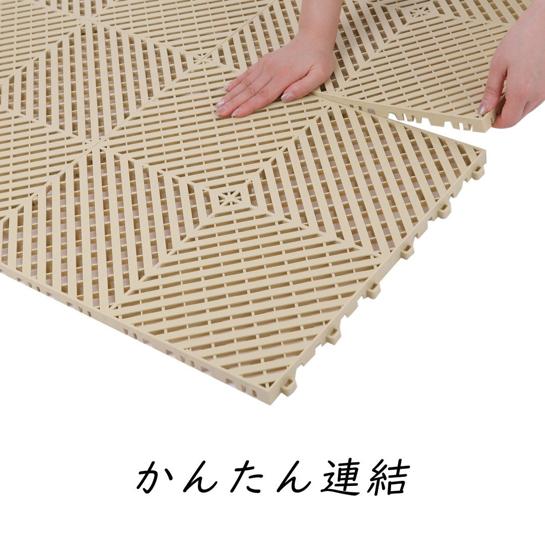 ISL ガレージタイル フラットタイプ サンドベージュ 40×40×1.8cm
