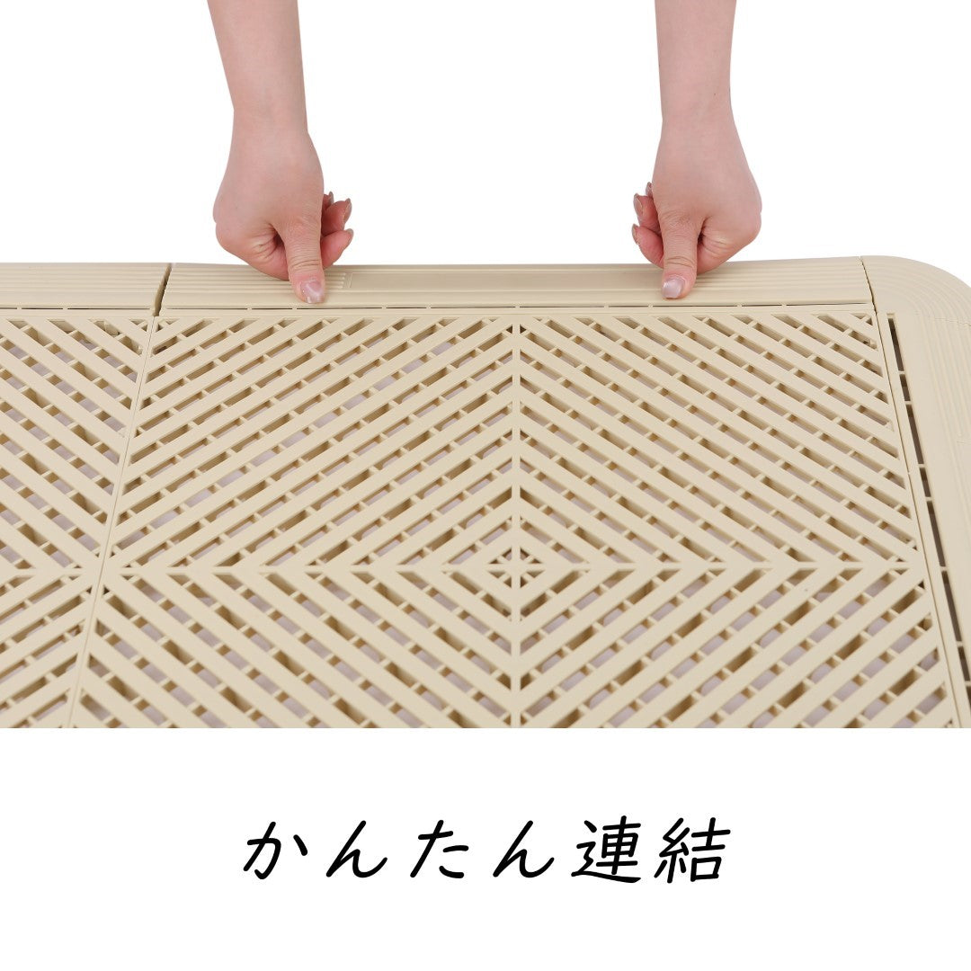 ISL ガレージタイル フラットタイプ サンドベージュ 40×40×1.8cm