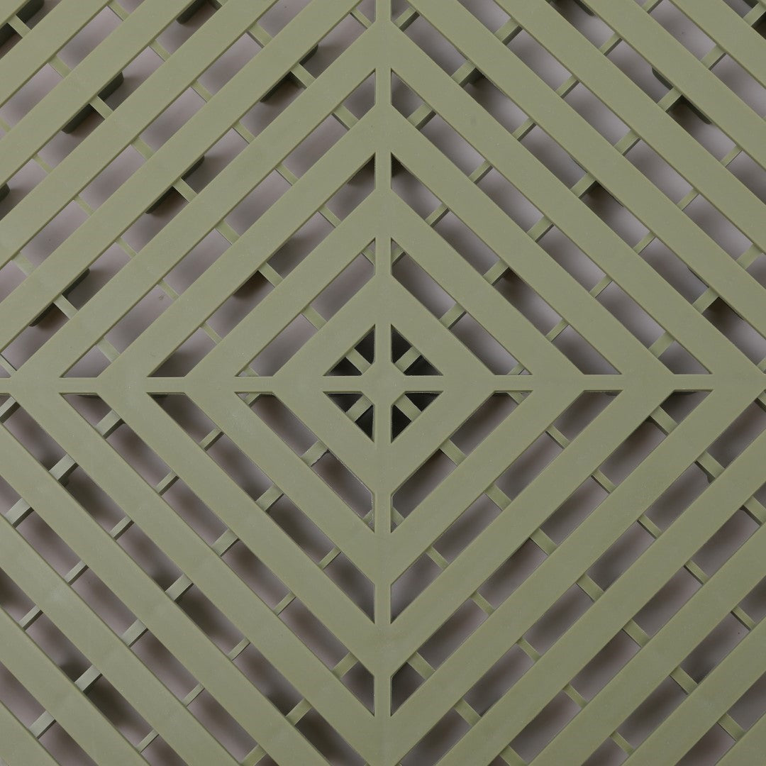 ISL ガレージタイル フラットタイプ オリーブ 40×40×1.8cm