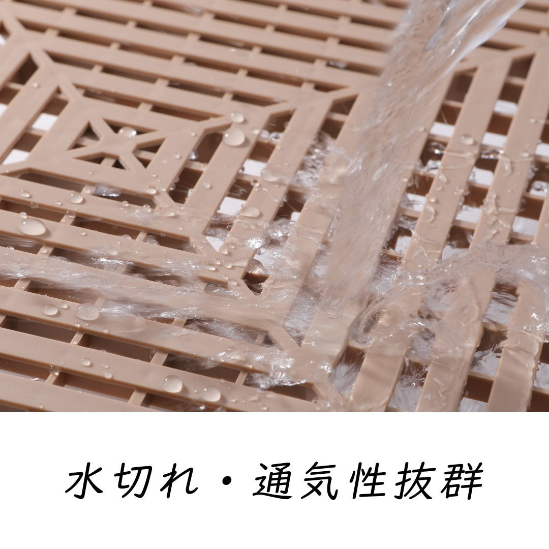 ISL ガレージタイル フラットタイプ ライトブラウン 40×40×1.8cm