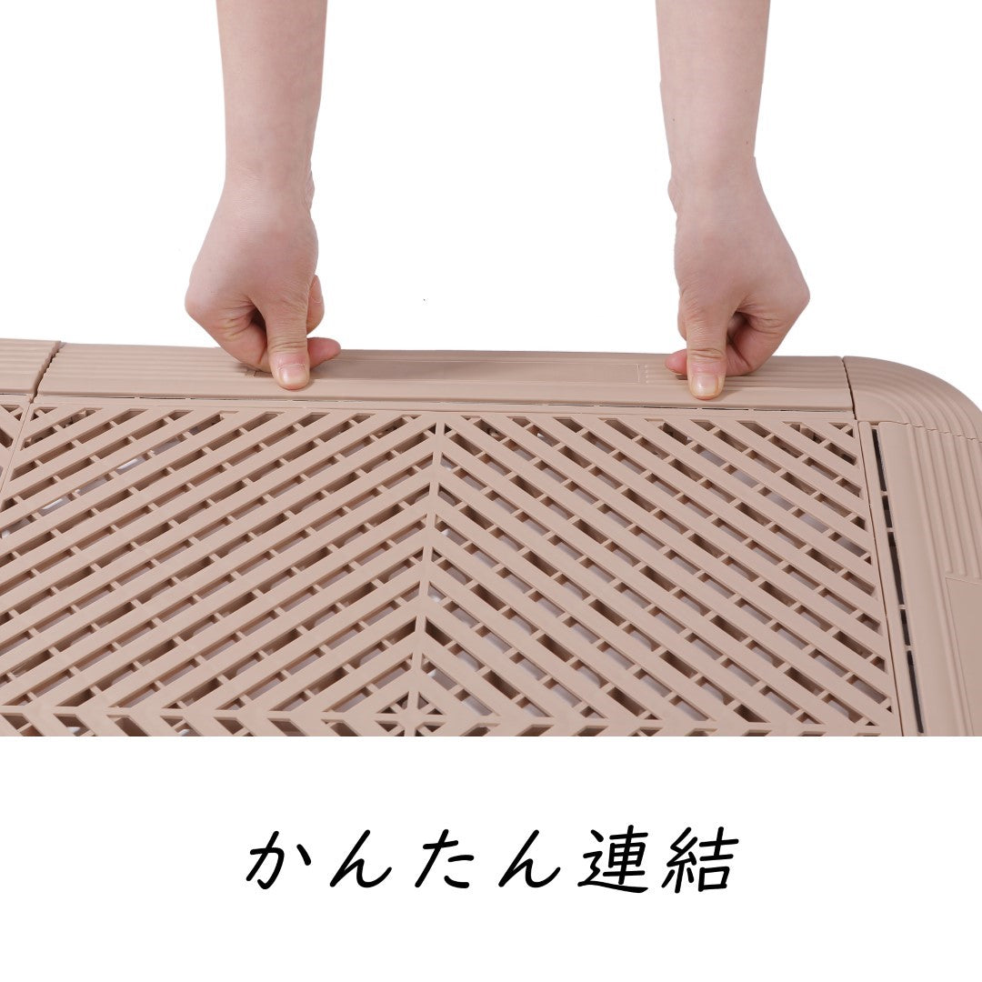ISL ガレージタイル フラットタイプ ライトブラウン 40×40×1.8cm