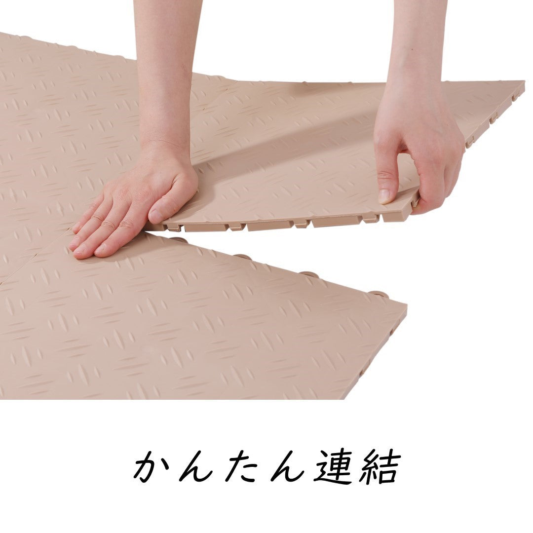 ISL ガレージタイル ソリッドタイプ ライトブラウン 33×33×1.8cm