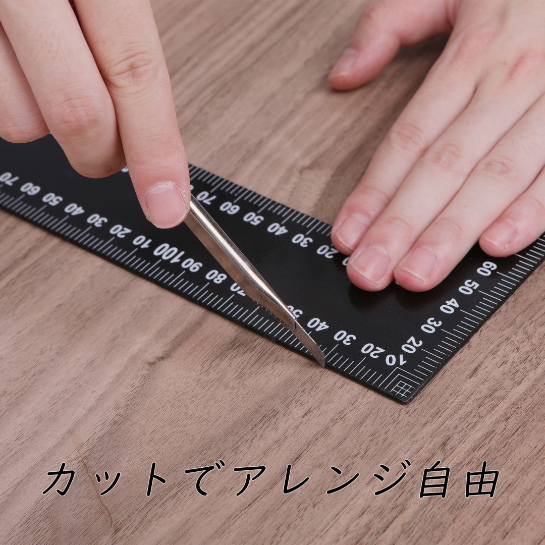 ISL 天然木スライスウッド(シール付き) ウォールナット 700×135mm