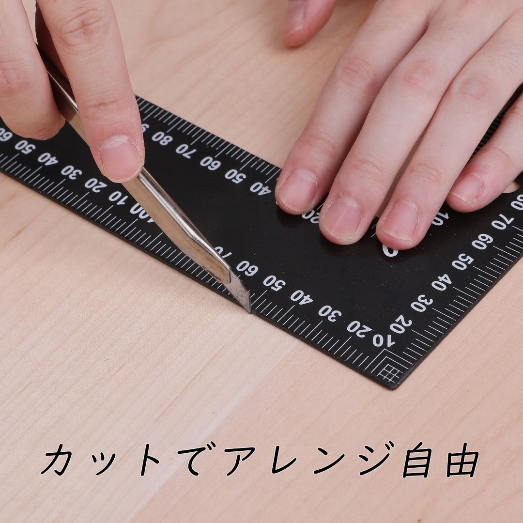 ISL 天然木スライスウッド(シール付き) メープル 700×135mm