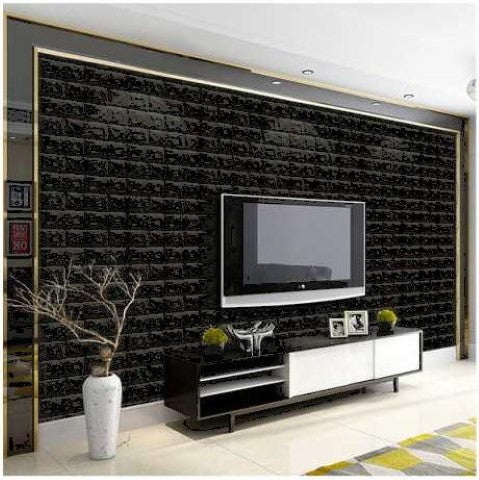 ISL ウォールステッカー ブラックレンガ調(アルミ仕様)