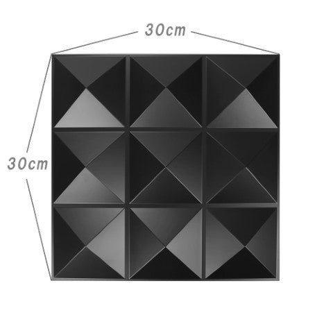 ISL 3Dウォールパネル(PVC製・難燃仕様) ピラミッド(スモール) ・マットブラック