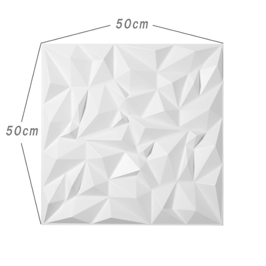 ISL 3Dウォールパネル(PVC製・難燃仕様) クリスタル 50cm×50cm