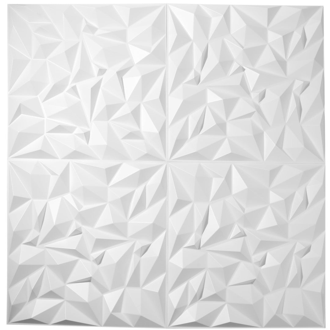 ISL 3Dウォールパネル(PVC製・難燃仕様) クリスタル 50cm×50cm