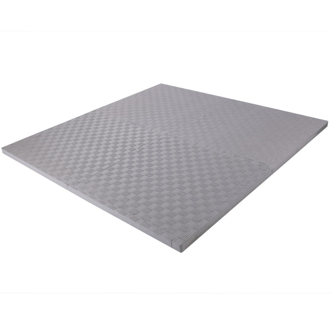 ISL スポーツマット 26mm特厚ジョイントタイプ グレー リバーシブル 50×50cm サイドパーツ付