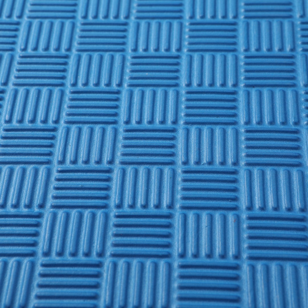 ISL スポーツマット 26mm特厚ジョイントタイプ ブルー リバーシブル 50×50cm サイドパーツ付