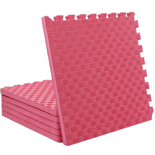 ISL スポーツマット 26mm特厚ジョイントタイプ レッド リバーシブル 50×50cm サイドパーツ付