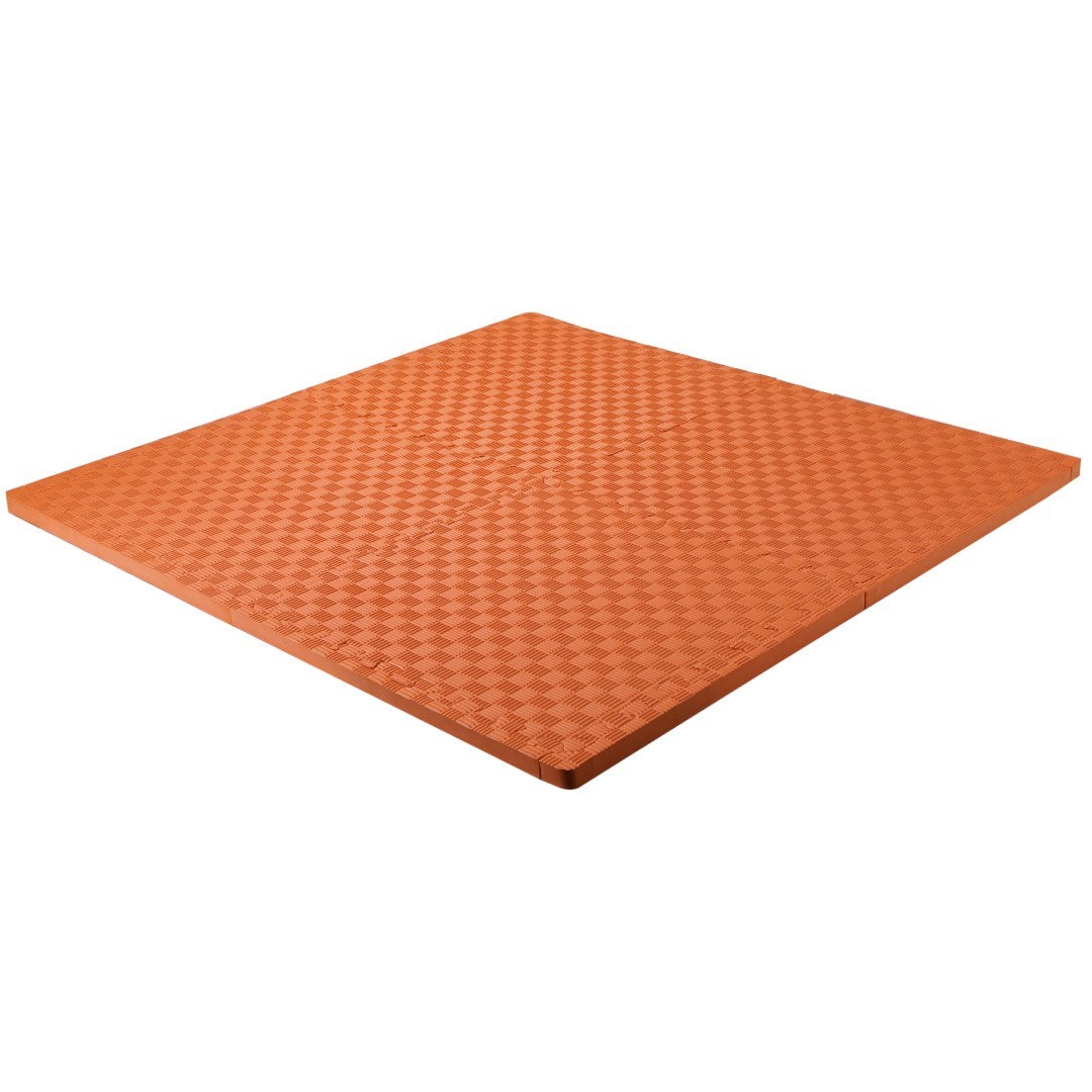ISL スポーツマット 26mm特厚ジョイントタイプ オレンジ リバーシブル 50×50cm サイドパーツ付