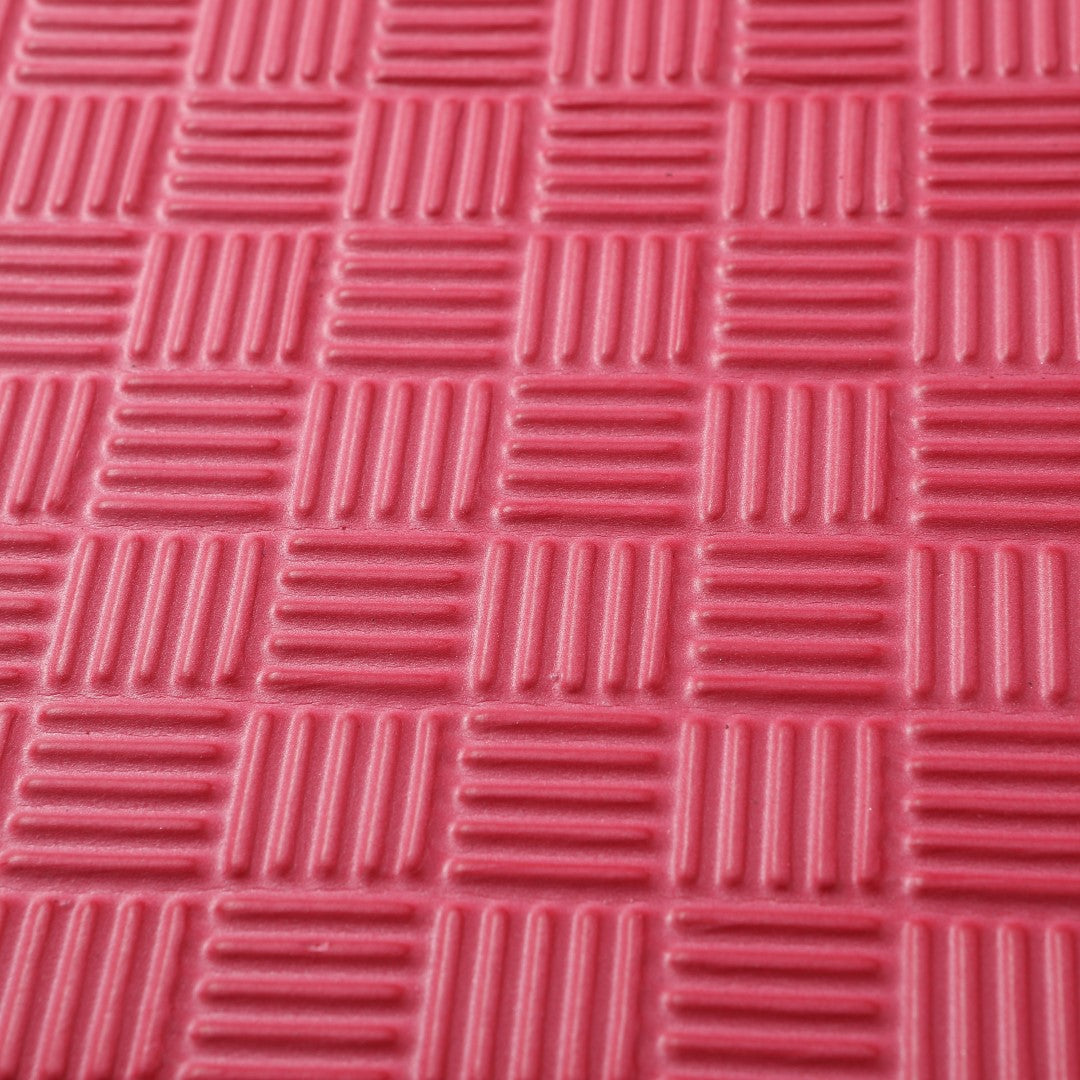 ISL スポーツマット 21mm特厚ジョイントタイプ ブルー&レッド リバーシブル 50×50cm サイドパーツ付