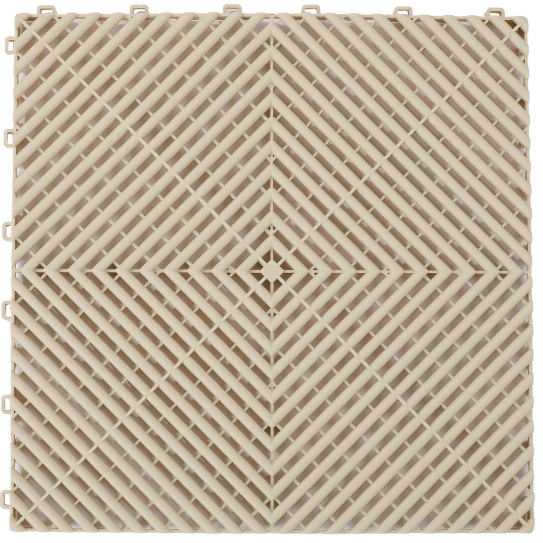 ISL ガレージタイル ラウンドタイプ サンドベージュ 40×40×1.8cm