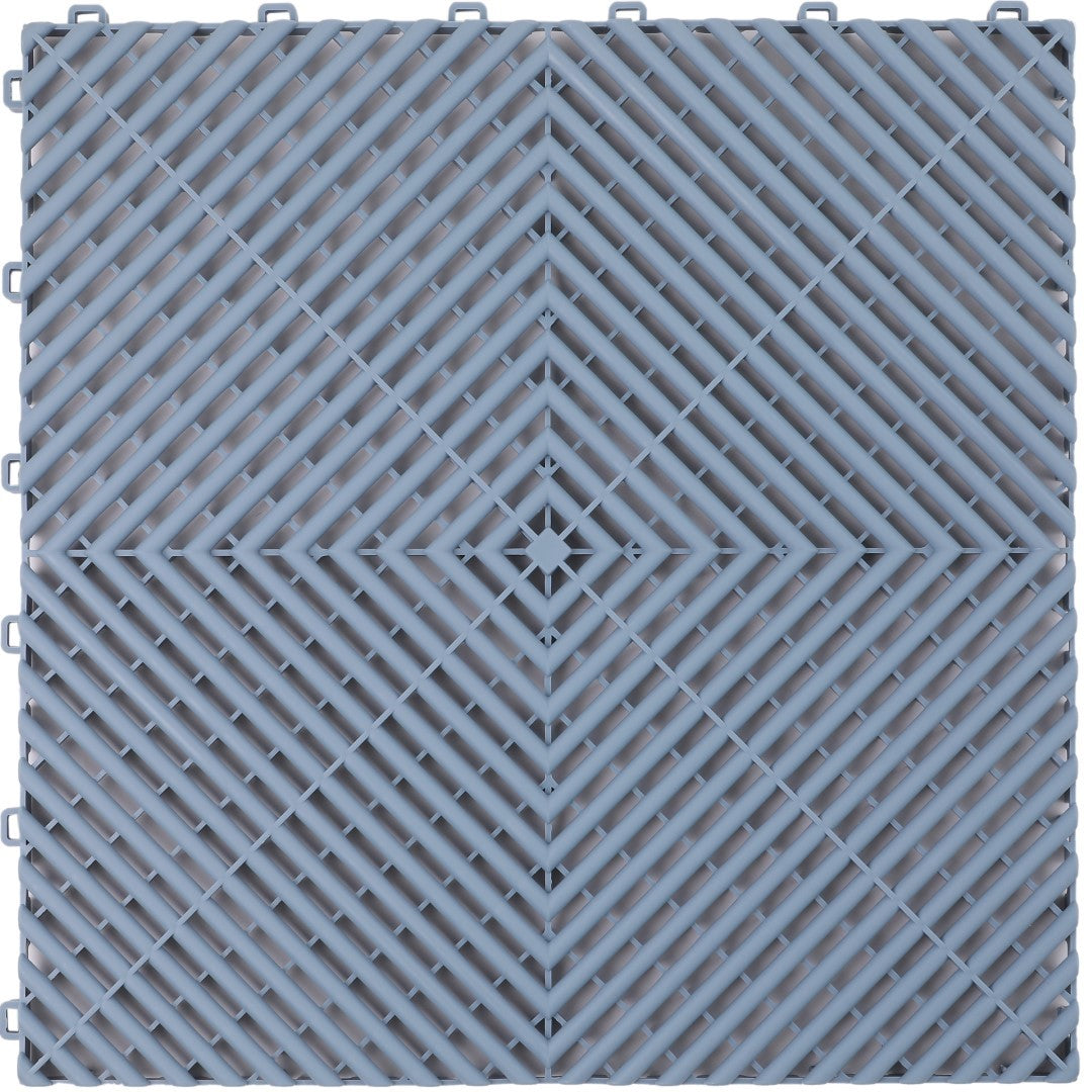 ISL ガレージタイル ラウンドタイプ ブルーグレー 40×40×1.8cm