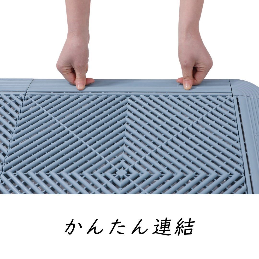 ISL ガレージタイル ラウンドタイプ ブルーグレー 40×40×1.8cm