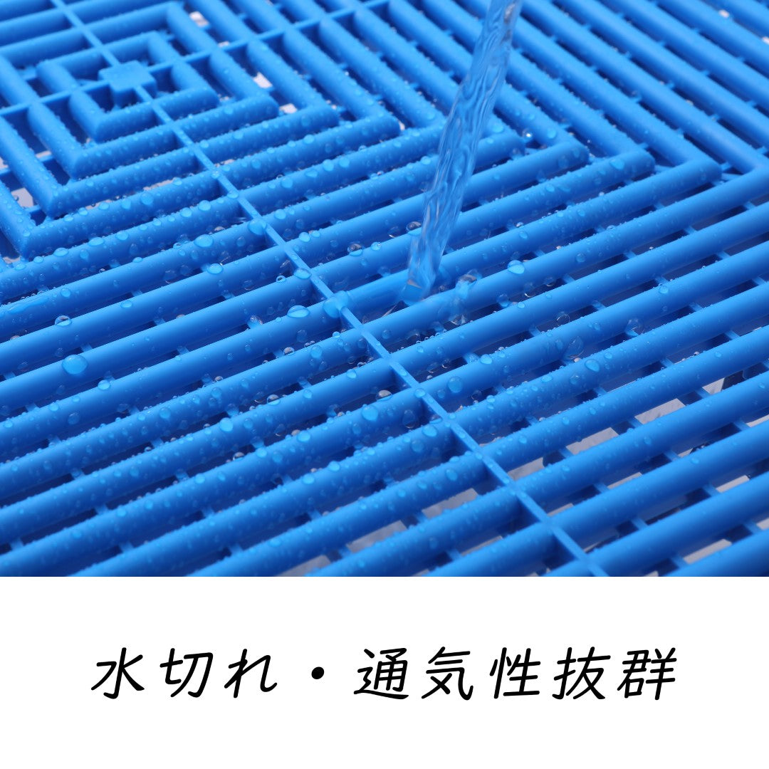 ISL ガレージタイル ラウンドタイプ ロイヤルブルー 40×40×1.8cm