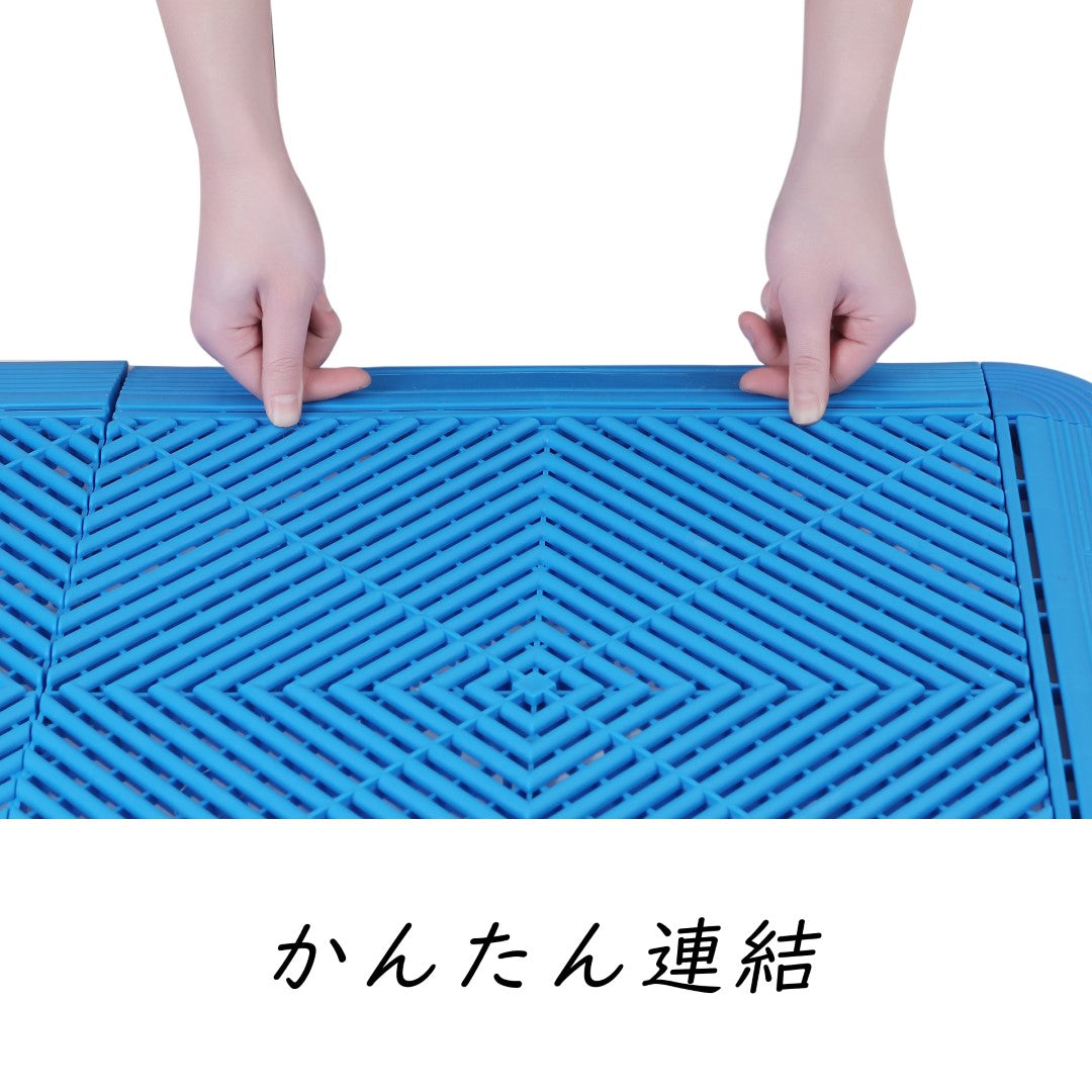 ISL ガレージタイル ラウンドタイプ ロイヤルブルー 40×40×1.8cm