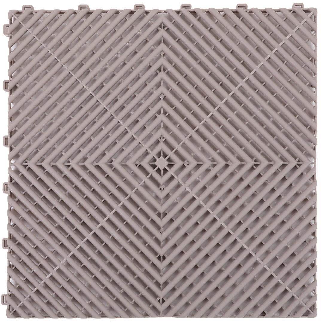 ISL ガレージタイル ラウンドタイプ グレージュ 40×40×1.8cm