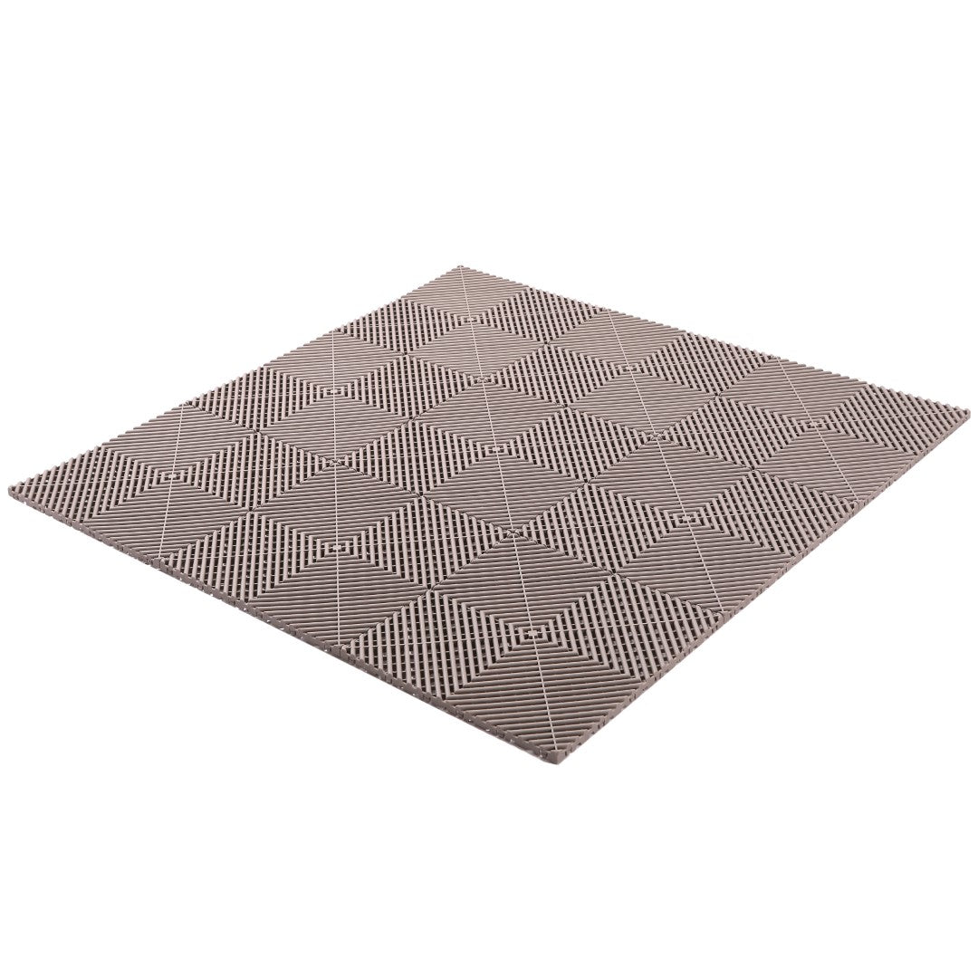 ISL ガレージタイル ラウンドタイプ グレージュ 40×40×1.8cm