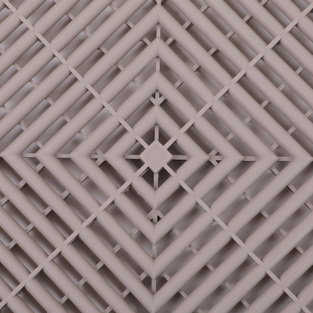 ISL ガレージタイル ラウンドタイプ グレージュ 40×40×1.8cm