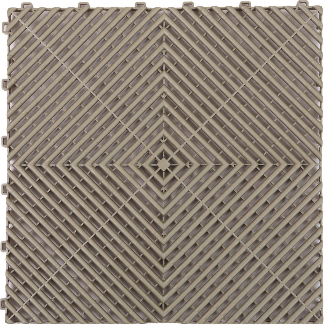 ISL ガレージタイル ラウンドタイプ ゴールド 40×40×1.8cm