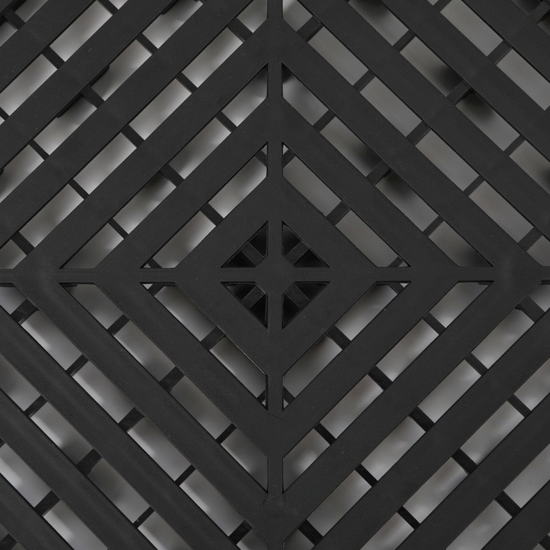 ISL ガレージタイル フラットタイプ ブラック 40×40×1.8cm