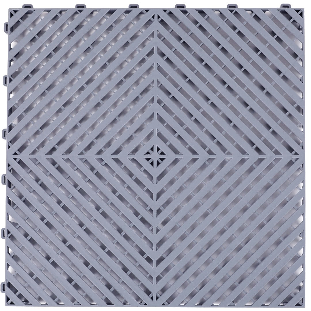 ISL ガレージタイル フラットタイプ グレー 40×40×1.8cm
