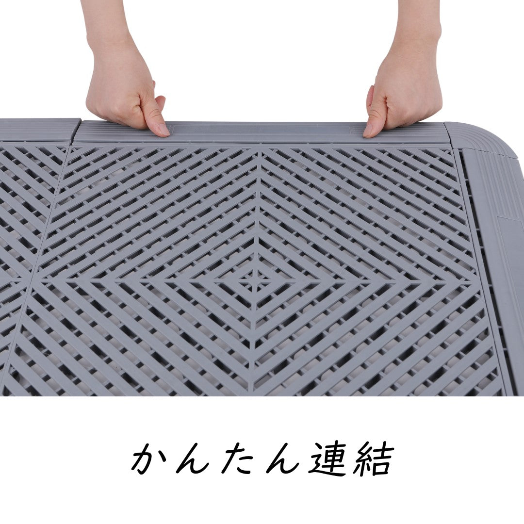 ISL ガレージタイル フラットタイプ グレー 40×40×1.8cm