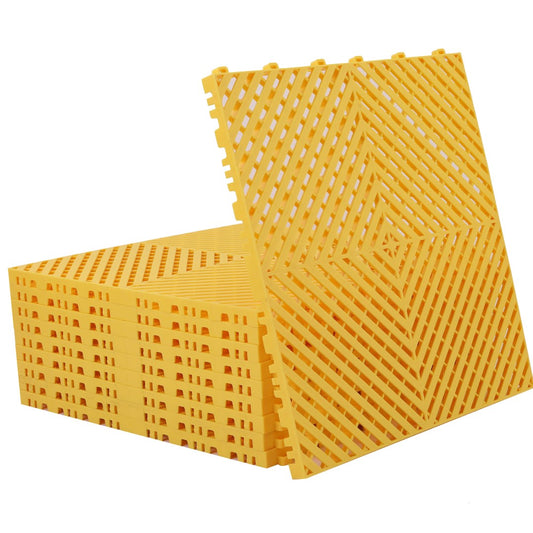 ISL ガレージタイル フラットタイプ イエロー 40×40×1.8cm