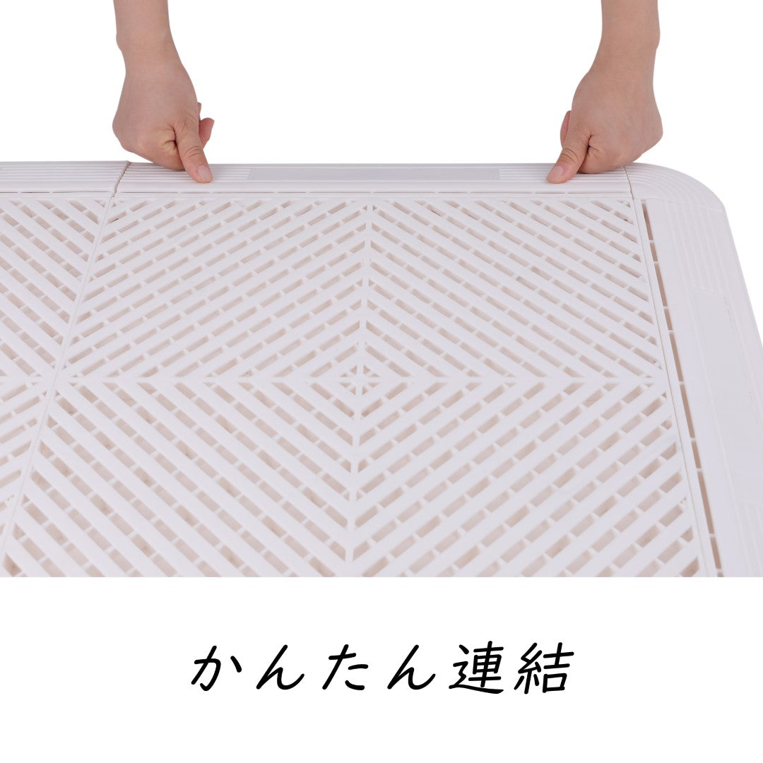ISL ガレージタイル フラットタイプ ホワイト 40×40×1.8cm
